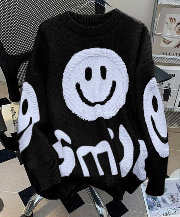 Smiley Face Sweater(One Size Fit All)
